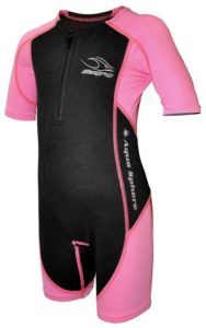 neoprenanzug kind - Aqua Sphere Stingray Schwimmanzug Neopren für Kinder pink/schwarz, S-104- 4 Jahre - 1