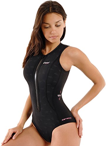 Cressi Damen Neopren Badeanzug Termico 2 mm, schwarz (dark black), M/III/46, DG000503 - 2