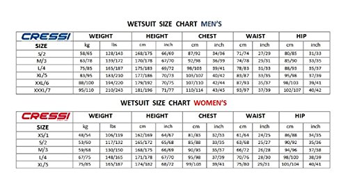 Cressi Playa 2,5 mm Men 's vor Tauchanzug kurzer Reißverschluss Größe XL - 6
